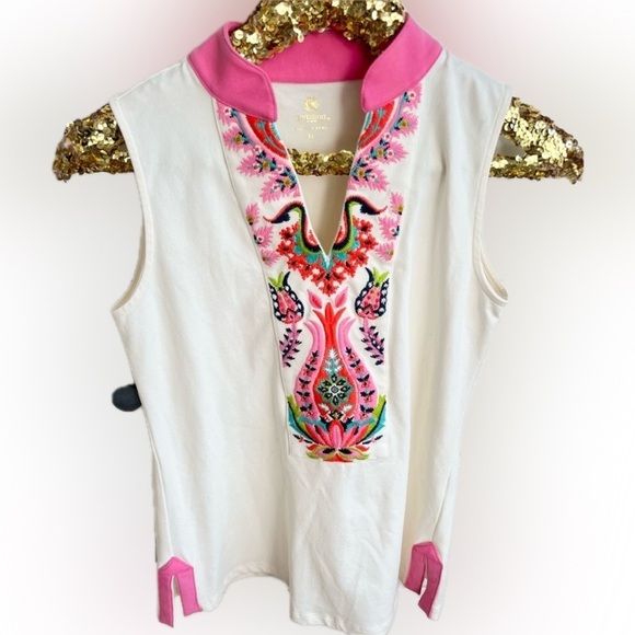 Spartina 449 Tops - Spartina 449 Women’s Embroidered Tank Top